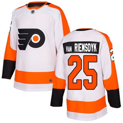 Adidas Philadelphia Flyers #25 James Van Riemsdyk White Road Authentic Stitched NHL Jersey